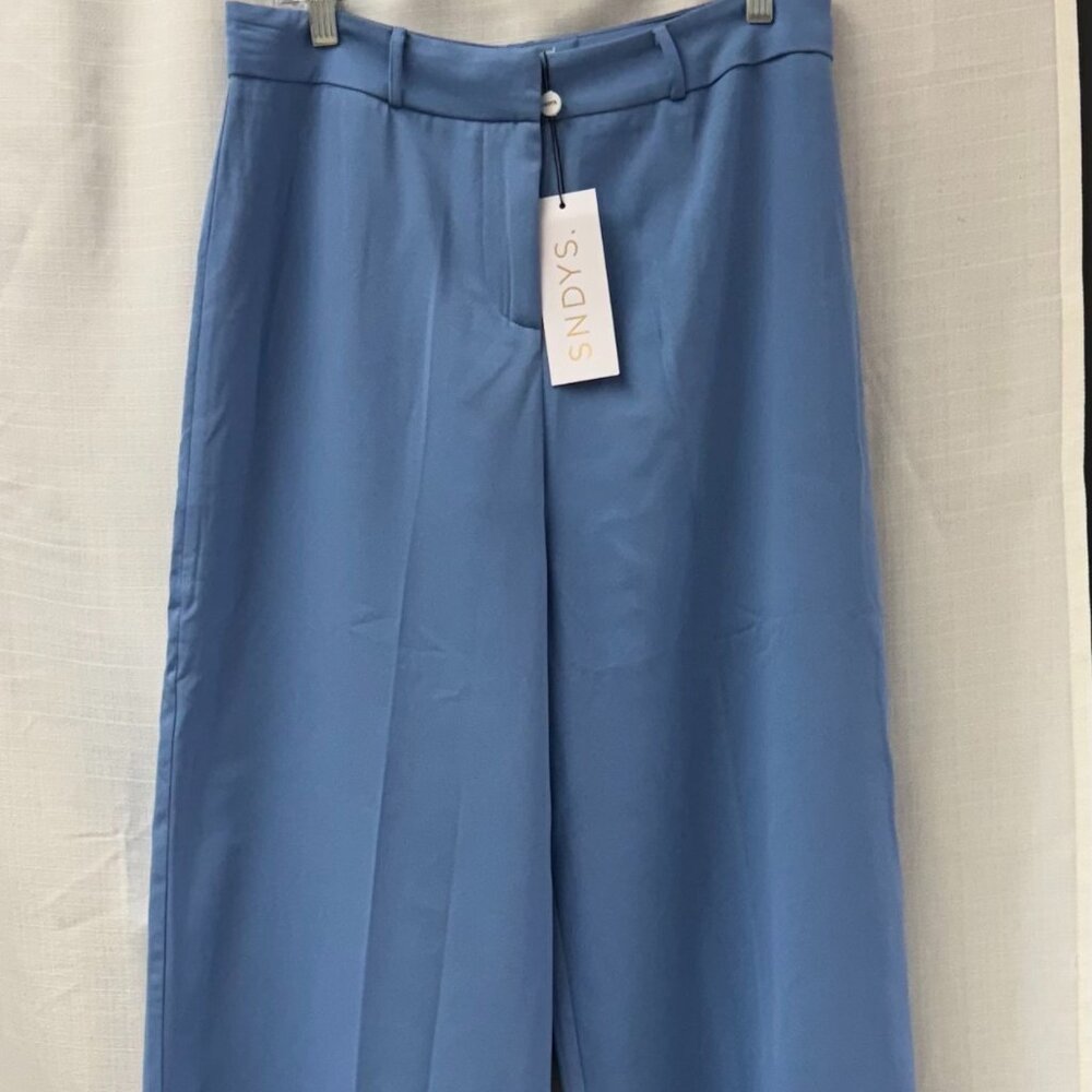 Sndys Alexa Suit Wide Leg Pants in Blue - XL